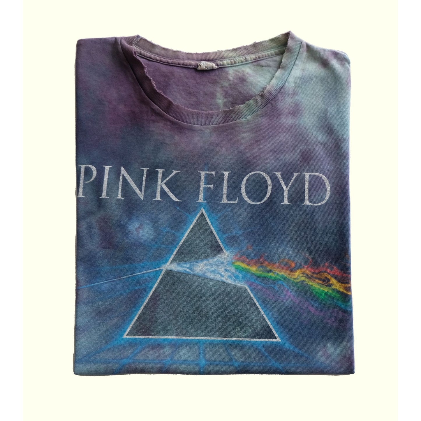 2007 VINTAGE TOUR CONCERT PINK FLOYD DARK SIDE OF THE MOON TIE DYE T SHIRT : SZ XL