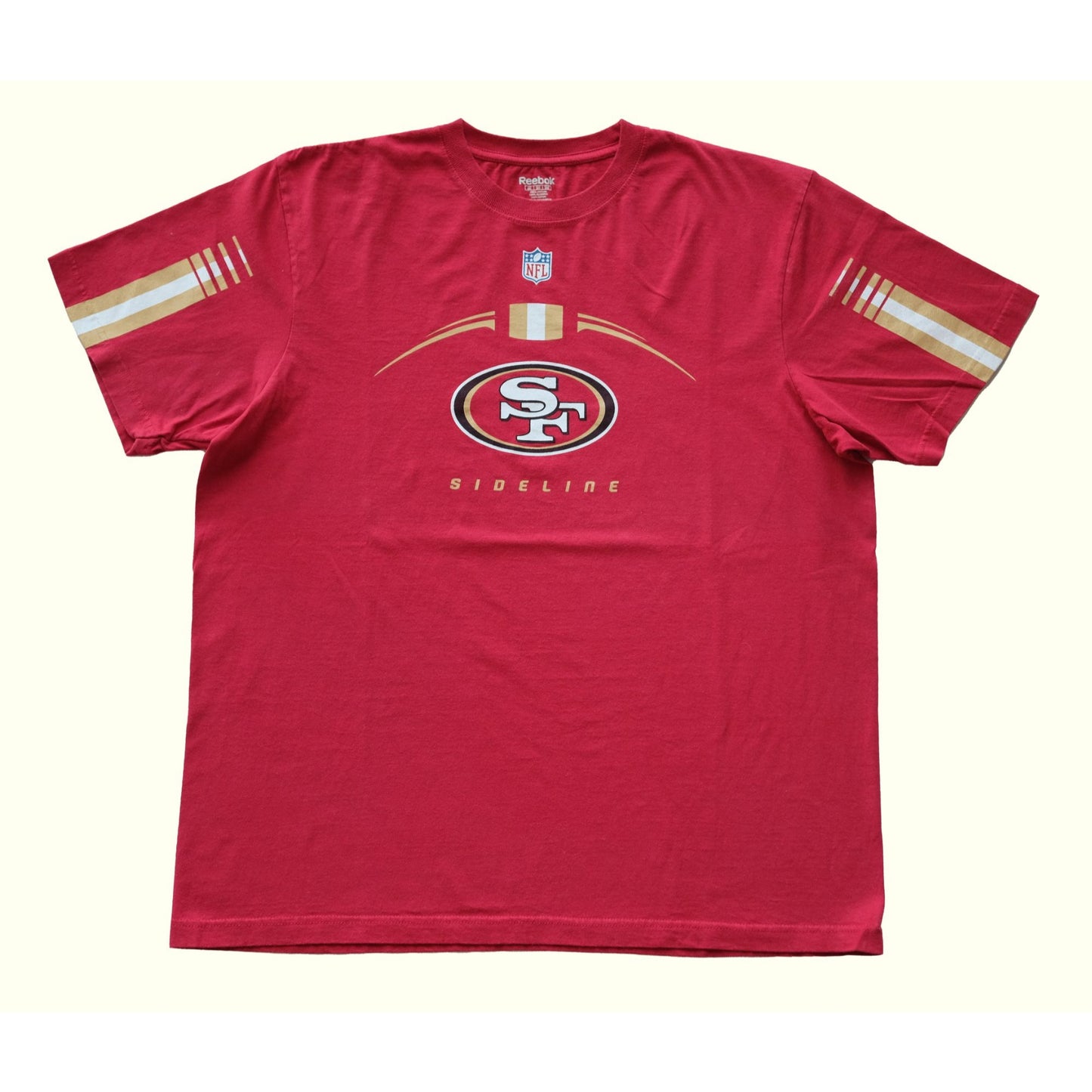 2011 2000s Y2K NFL VINTAGE SAN FRANCISCO 49ERS REEBOK SIDELINE T SHIRT : SZ XXL