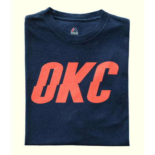 2017 VINTAGE USA NBA MAJESTIC OKC OKLAHOMA THUNDER T SHIRT : SZ XXL