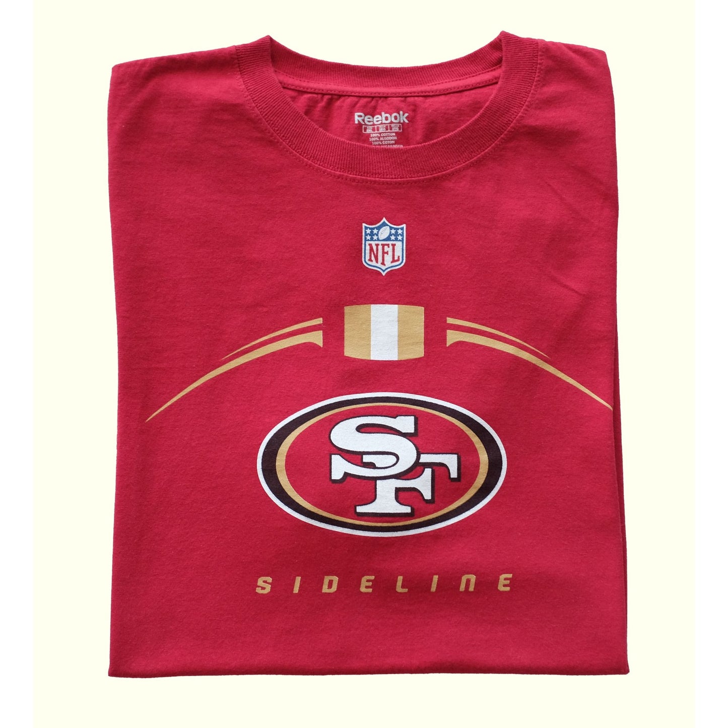 2011 2000s Y2K NFL VINTAGE SAN FRANCISCO 49ERS REEBOK SIDELINE T SHIRT : SZ XXL