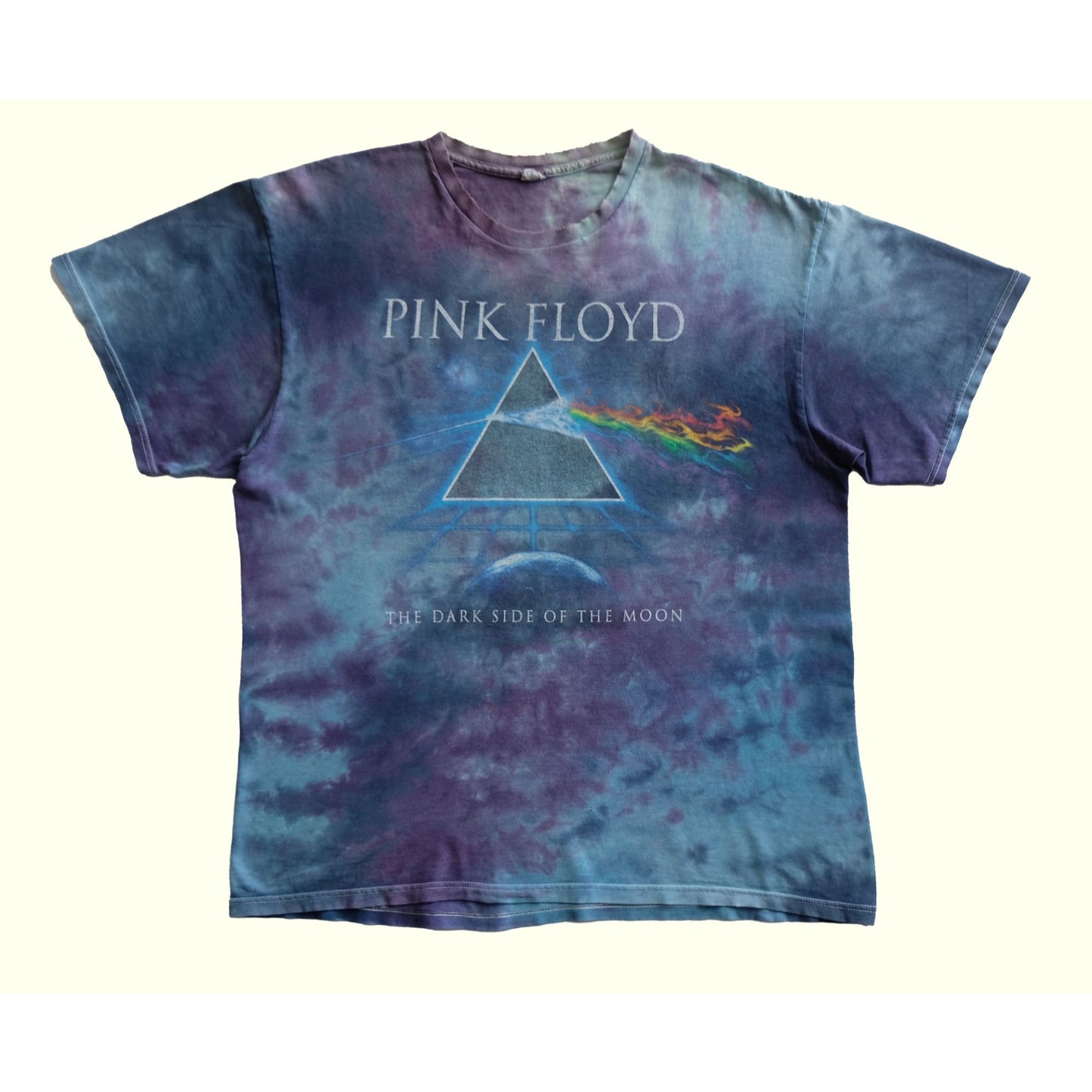 2007 VINTAGE TOUR CONCERT PINK FLOYD DARK SIDE OF THE MOON TIE DYE T SHIRT : SZ XL