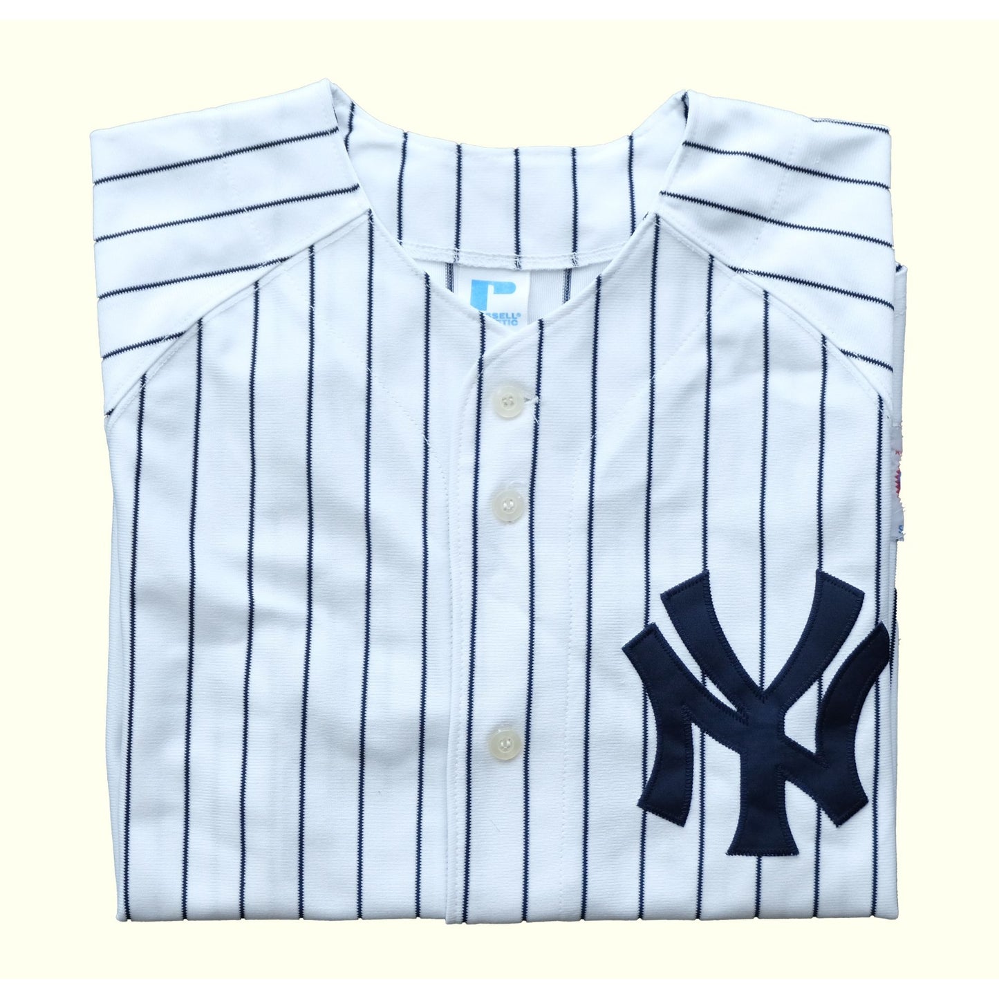 1990s VINTAGE RUSSELL ATHLETIC MLB ALEX RODRIGUEZ NEW YORK YANKEES BASEBALL JERSEY : SZ XS