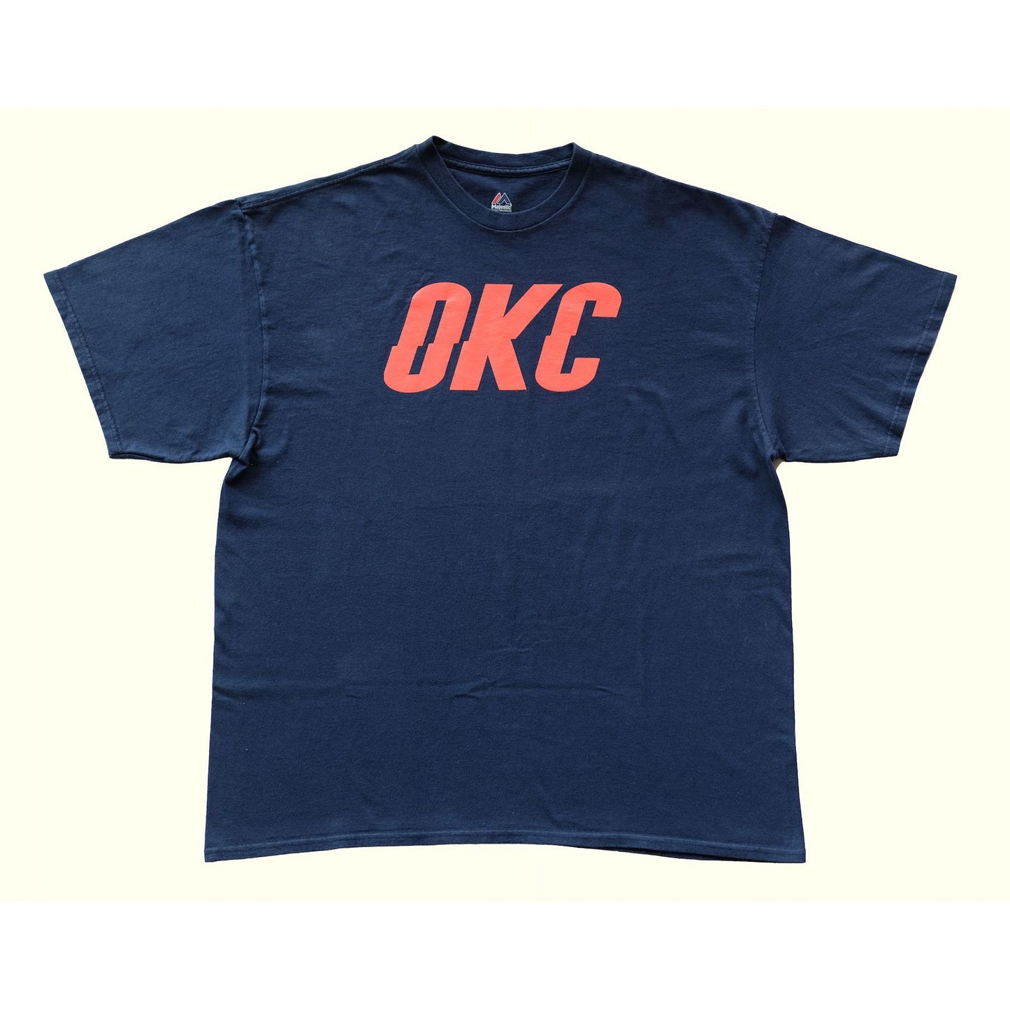 2017 VINTAGE USA NBA MAJESTIC OKC OKLAHOMA THUNDER T SHIRT : SZ XXL