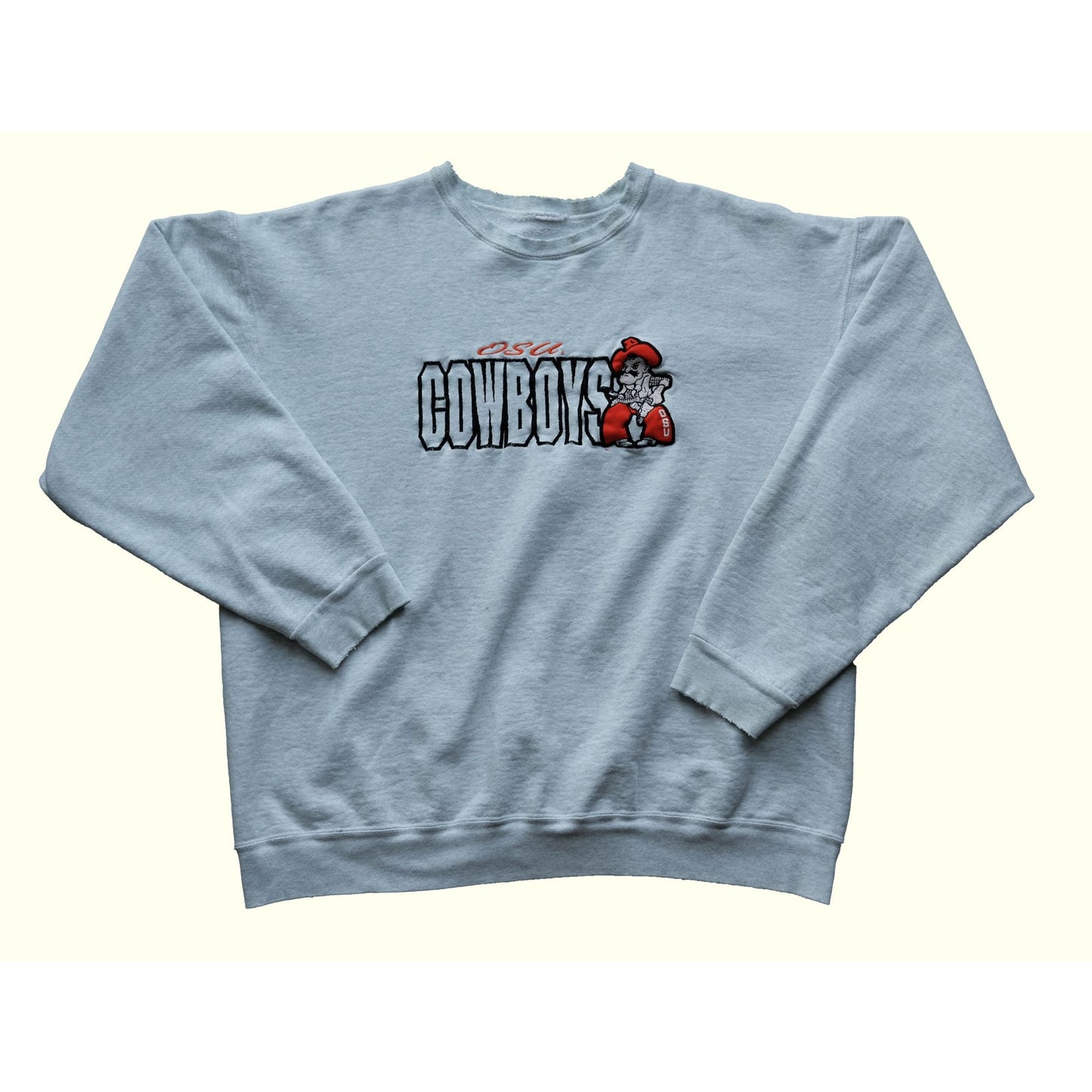 OSU VINTAGE COWBOYS COLLEGE SWEATSHIRT CREWNECK GREY SZ XL