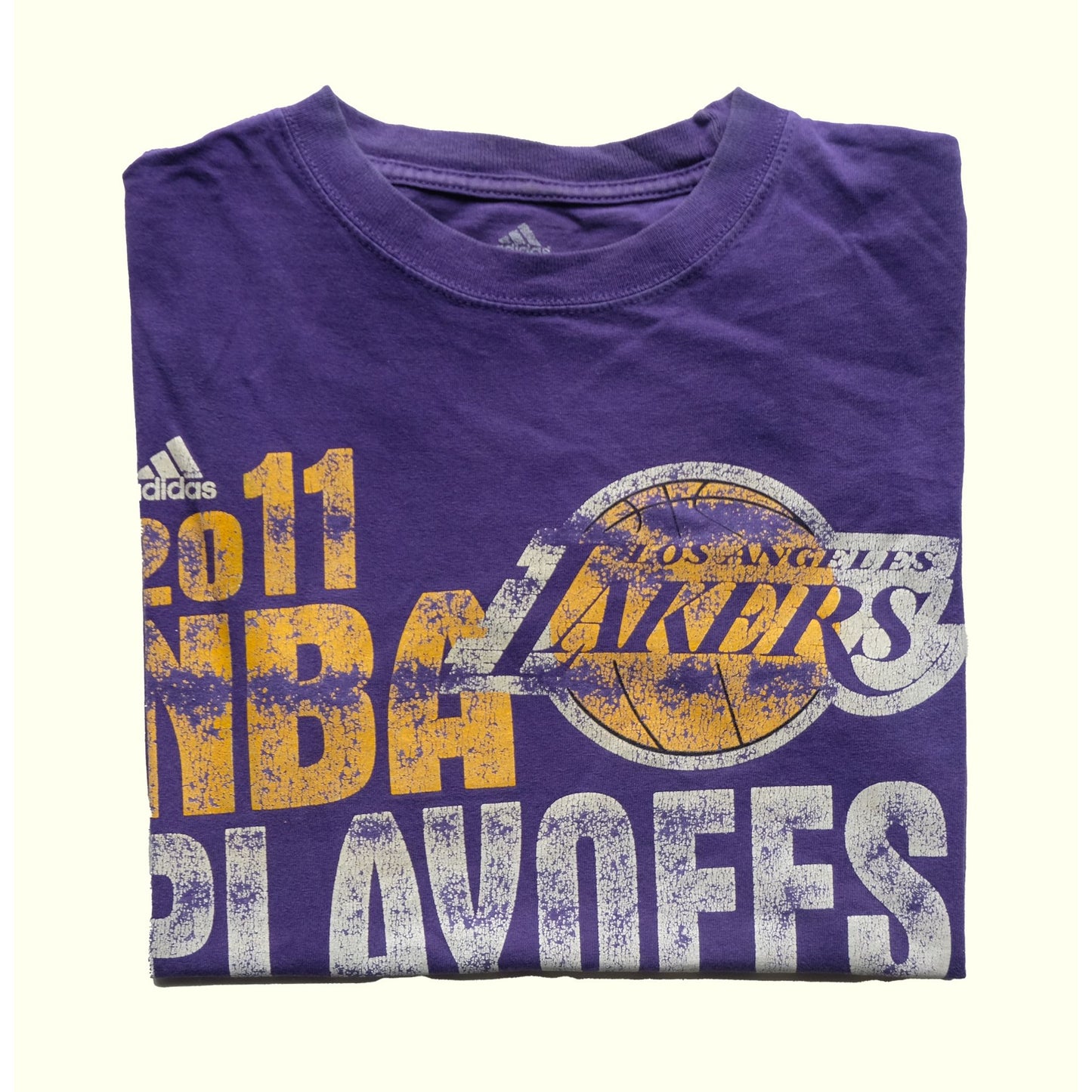 2011 Y2K VINTAGE ADIDAS L.A. LAKERS NBA CHAMPIONSHIP T SHIRT : SZ S