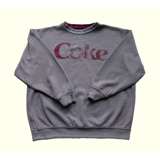 1990s VINTAGE COKE A COLA REVERSIBLE SWEATER : SZ L