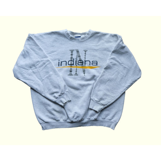 1990s VINTAGE INDIANA MADE IN USA SWEATER : SZ L