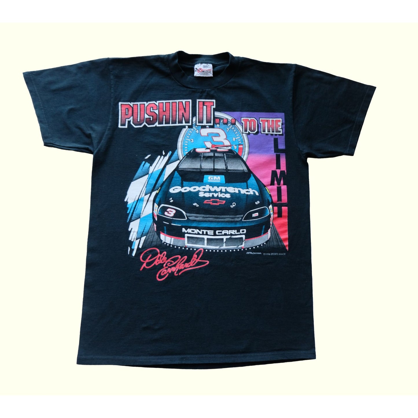 1990s DALE EARNHARDT NASCAR T SHIRT : SZ L